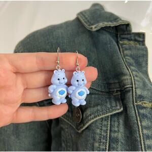 Care Bears Earrings bear earrings rainbow care bear blue earrings Cute Earrings